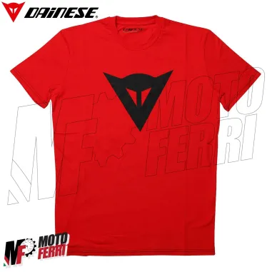 MF7809 T-Shirt Uomo Originale Dainese Speed Demon Rosso Maglia Maniche Corte