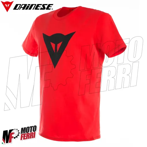 MF7809 T-Shirt Uomo Originale Dainese Speed Demon Rosso Maglia Maniche Corte