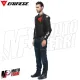 MF7812 Giacca Dainese in Pelle Moto Sportiva Leather Jacket Nero Logo Rosso