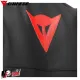MF7812 Giacca Dainese in Pelle Moto Sportiva Leather Jacket Nero Logo Rosso
