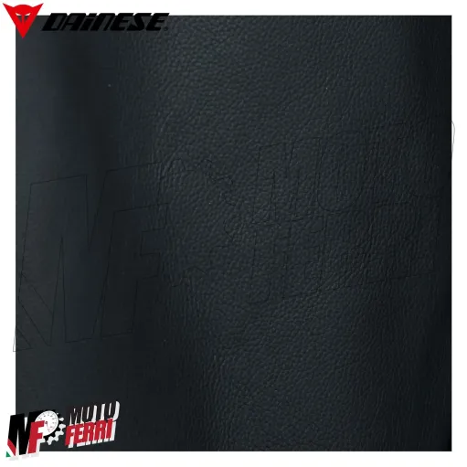 MF7812 Giacca Dainese in Pelle Moto Sportiva Leather Jacket Nero Logo Rosso
