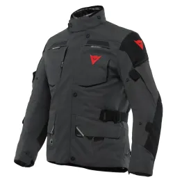 MF7813 Giacca Moto Dainese Splugen 3L D-Dry Black Touring 3 Strati Impermeabile