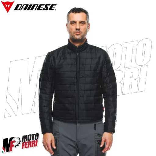 MF7813 Giacca Moto Dainese Splugen 3L D-Dry Black Touring 3 Strati Impermeabile