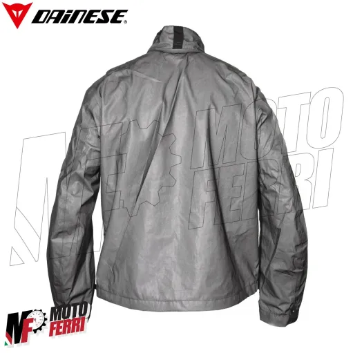MF7813 Giacca Moto Dainese Splugen 3L D-Dry Black Touring 3 Strati Impermeabile