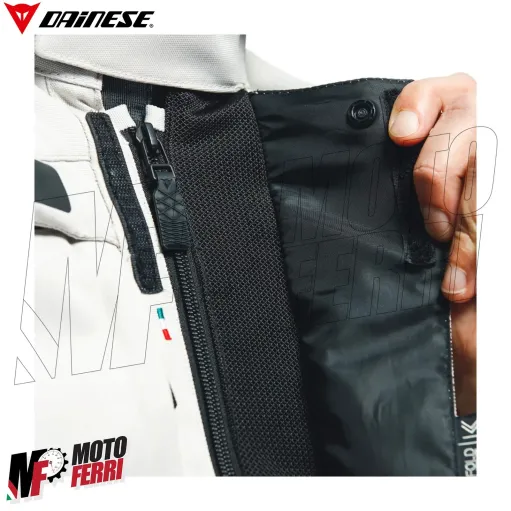 MF7814 Giacca Moto Dainese Splugen 3L D-Dry Vaporblue Touring 3 Strati Impermeabile