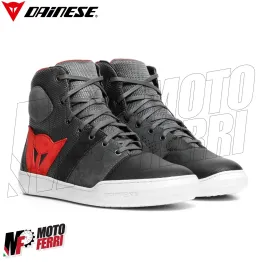 MF6134 Scarpe Moto Scooter Dainese York Air Phantom Red / Grey 2