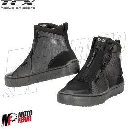 MF6028 Scarpe Moto Scooter TCX Ikasu WP Black / Reflex Impermeabili 2