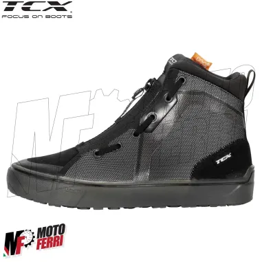 MF6028 Scarpe Moto Scooter TCX Ikasu WP Black / Reflex Impermeabili