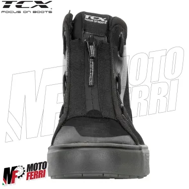 MF6028 Scarpe Moto Scooter TCX Ikasu WP Black / Reflex Impermeabili