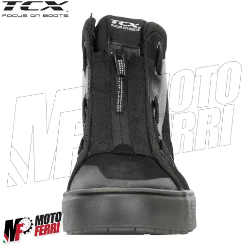 MF6028 Scarpe Moto Scooter TCX Ikasu WP Black / Reflex Impermeabili