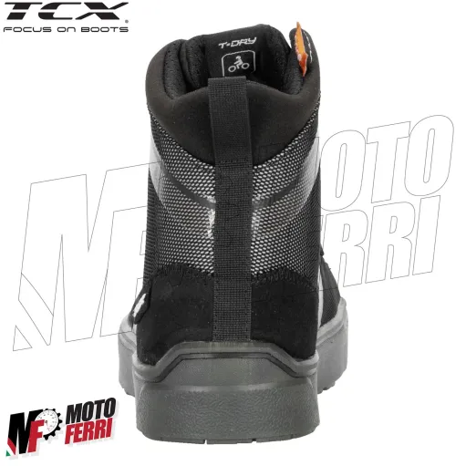 MF6028 Scarpe Moto Scooter TCX Ikasu WP Black / Reflex Impermeabili