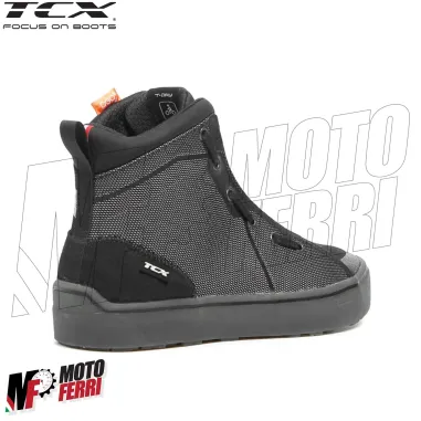 MF6028 Scarpe Moto Scooter TCX Ikasu WP Black / Reflex Impermeabili