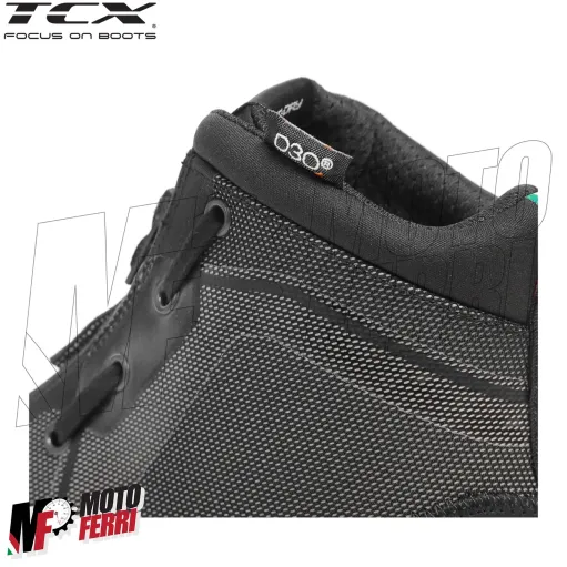 MF6028 Scarpe Moto Scooter TCX Ikasu WP Black / Reflex Impermeabili