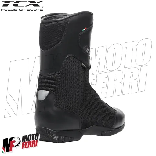 MF6257 Stivali Moto da Donna TCX Lady Tourer GTX Black Nero Pelle / Cordura