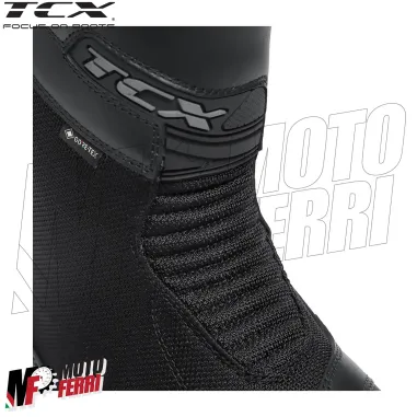 MF6257 Stivali Moto da Donna TCX Lady Tourer GTX Black Nero Pelle / Cordura