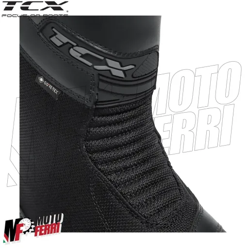 MF6257 Stivali Moto da Donna TCX Lady Tourer GTX Black Nero Pelle / Cordura