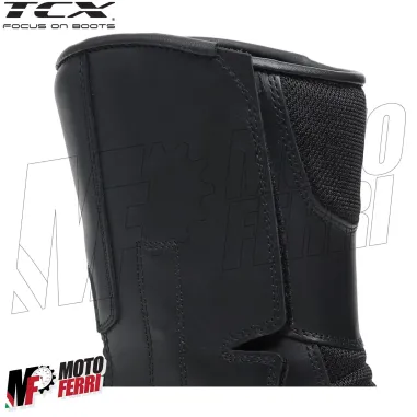 MF6257 Stivali Moto da Donna TCX Lady Tourer GTX Black Nero Pelle / Cordura