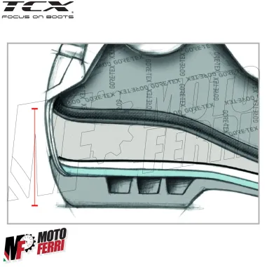 MF6257 Stivali Moto da Donna TCX Lady Tourer GTX Black Nero Pelle / Cordura