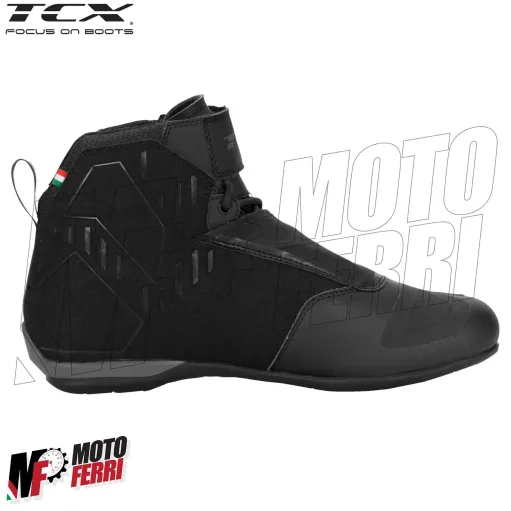 MF7820 Stivali Scarpe Moto Tecniche TCX R04D WP Impermeabili Nero / Bianco