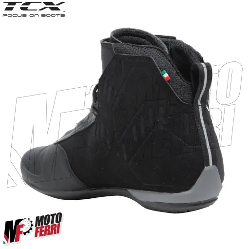 MF7820 Stivali Scarpe Moto Tecniche TCX R04D WP Impermeabili Nero / Bianco