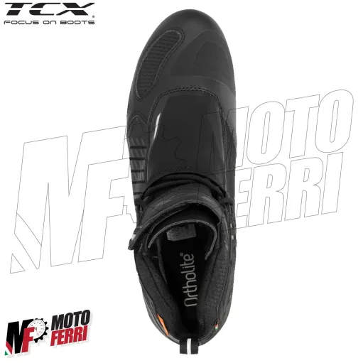 MF7820 Stivali Scarpe Moto Tecniche TCX R04D WP Impermeabili Nero / Bianco