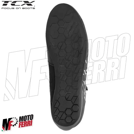MF7820 Stivali Scarpe Moto Tecniche TCX R04D WP Impermeabili Nero / Bianco