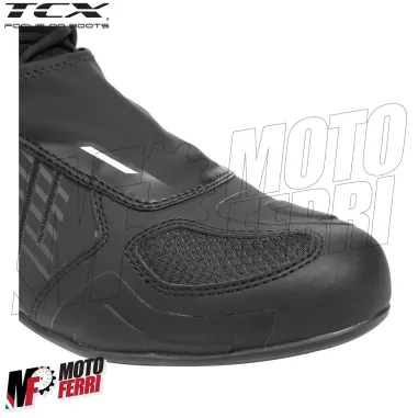 MF7820 Stivali Scarpe Moto Tecniche TCX R04D WP Impermeabili Nero / Bianco