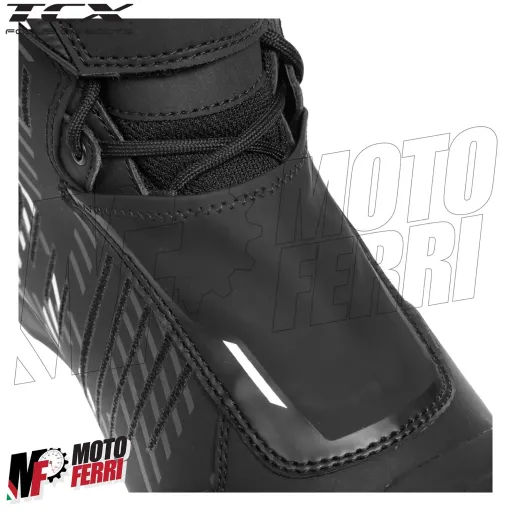 MF7820 Stivali Scarpe Moto Tecniche TCX R04D WP Impermeabili Nero / Bianco
