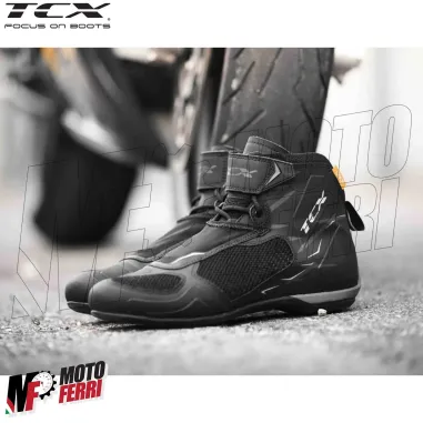 MF7821 Stivali Scarpe Moto Tecniche Donna TCX R04D Lady Air Nero/Bianco