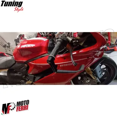 MF7825 Protezione Leva Freno Frizione Nero Universale Moto Scooter Alluminio CNC