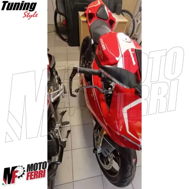 MF7825 Protezione Leva Freno Frizione Nero Universale Moto Scooter Alluminio CNC