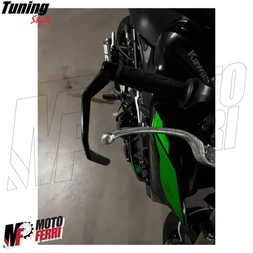 MF7825 Protezione Leva Freno Frizione Nero Universale Moto Scooter Alluminio CNC