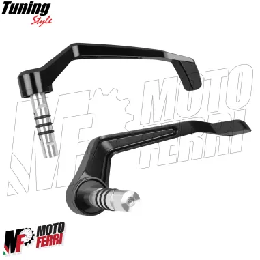 MF7825 Protezione Leva Freno Frizione Nero Universale Moto Scooter Alluminio CNC