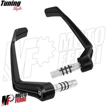 MF7825 Protezione Leva Freno Frizione Nero Universale Moto Scooter Alluminio CNC