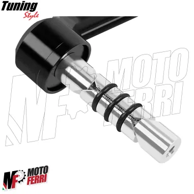 MF7825 Protezione Leva Freno Frizione Nero Universale Moto Scooter Alluminio CNC
