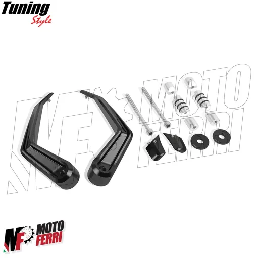 MF7825 Protezione Leva Freno Frizione Nero Universale Moto Scooter Alluminio CNC