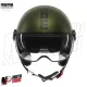 MF7826 Casco Jet Momo Design FGTR Evo Verde opaco / Nero Doppia Visiera 22.06
