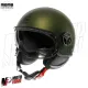 MF7826 Casco Jet Momo Design FGTR Evo Verde opaco / Nero Doppia Visiera 22.06