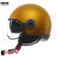 MF7827 Casco Jet Momo Design FGTR Evo Ocra opaco / Grigio Doppia Visiera 22.06