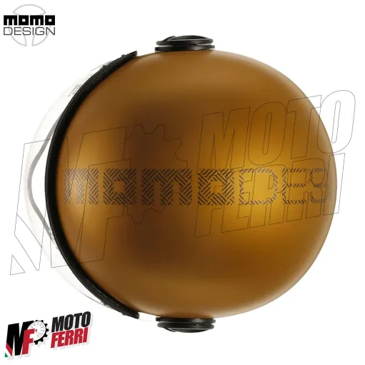 MF7827 Casco Jet Momo Design FGTR Evo Ocra opaco / Grigio Doppia Visiera 22.06
