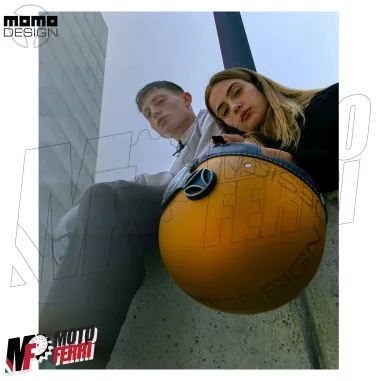 MF7827 Casco Jet Momo Design FGTR Evo Ocra opaco / Grigio Doppia Visiera 22.06
