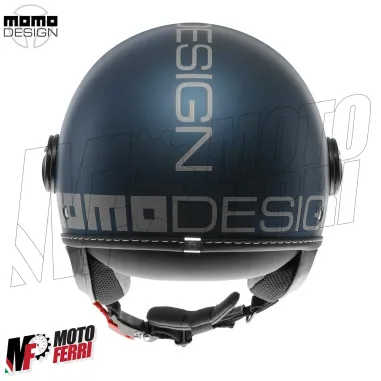 MF7828 Casco Jet Momo Design FGTR Evo Blu Avio Opaco - Doppia Visiera 22.06