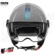 MF7829 Casco Jet Momo Design FGTR Classic - Blu / Fucsia 22.06
