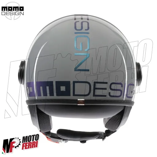MF7829 Casco Jet Momo Design FGTR Classic - Blu / Fucsia 22.06