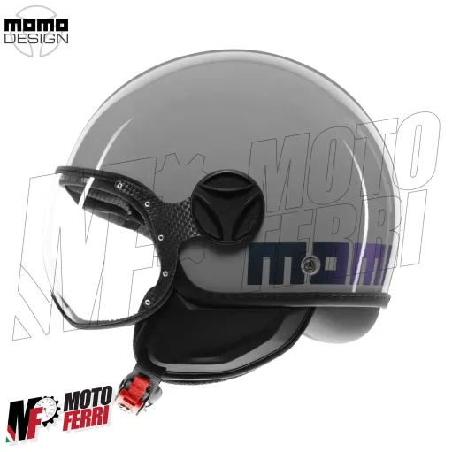 MF7829 Casco Jet Momo Design FGTR Classic - Blu / Fucsia 22.06