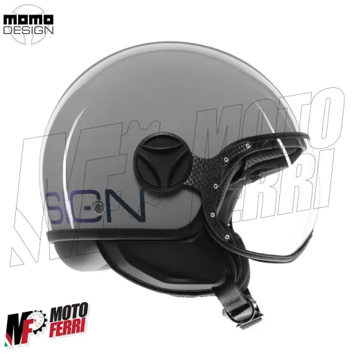 MF7829 Casco Jet Momo Design FGTR Classic - Blu / Fucsia 22.06