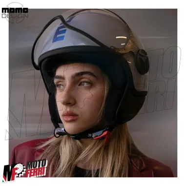 MF7829 Casco Jet Momo Design FGTR Classic - Blu / Fucsia 22.06