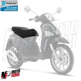 MF7839 Sella Originale Piaggio Liberty 50 125 150 Moc (2009/2014) in Pelle Nera 2
