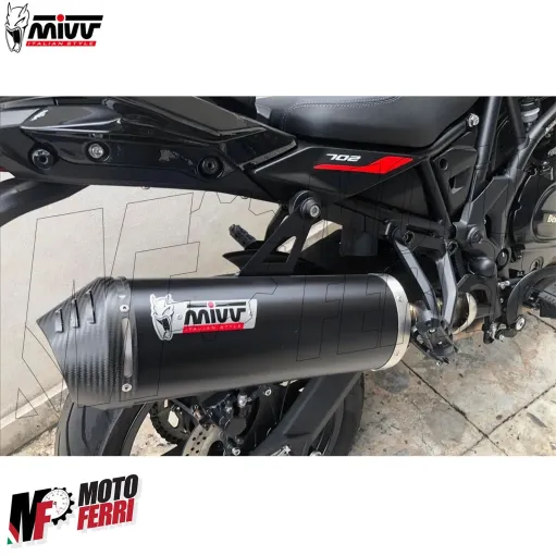 MF7237 Terminale Scarico MIVV Oval Benelli TRK 702 / X mod 2023 2024 Omologato