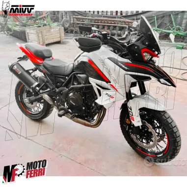 MF7237 Terminale Scarico MIVV Oval Benelli TRK 702 / X mod 2023 2024 Omologato